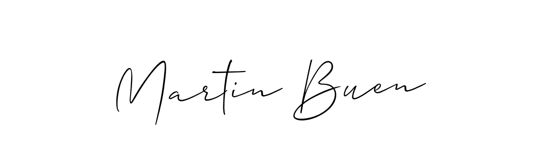 How to make Martin Buen name signature. Use Allison_Script style for creating short signs online. This is the latest handwritten sign. Martin Buen signature style 2 images and pictures png