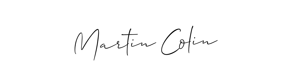 Martin Colin stylish signature style. Best Handwritten Sign (Allison_Script) for my name. Handwritten Signature Collection Ideas for my name Martin Colin. Martin Colin signature style 2 images and pictures png