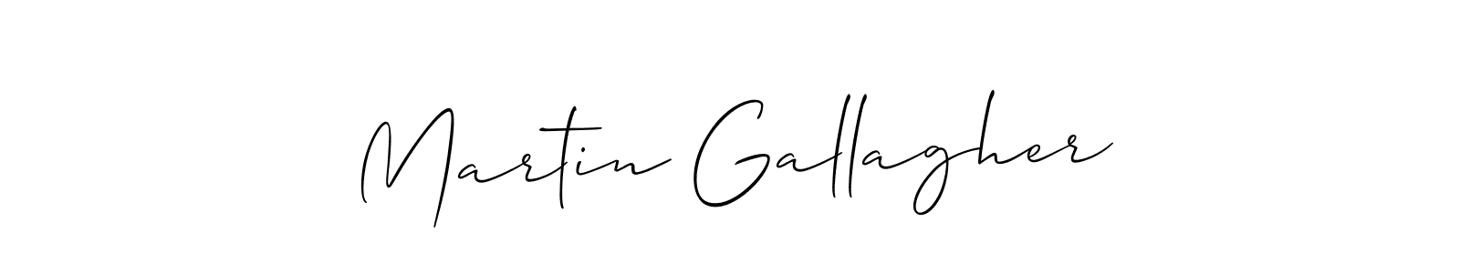 if you are searching for the best signature style for your name Martin Gallagher. so please give up your signature search. here we have designed multiple signature styles  using Allison_Script. Martin Gallagher signature style 2 images and pictures png
