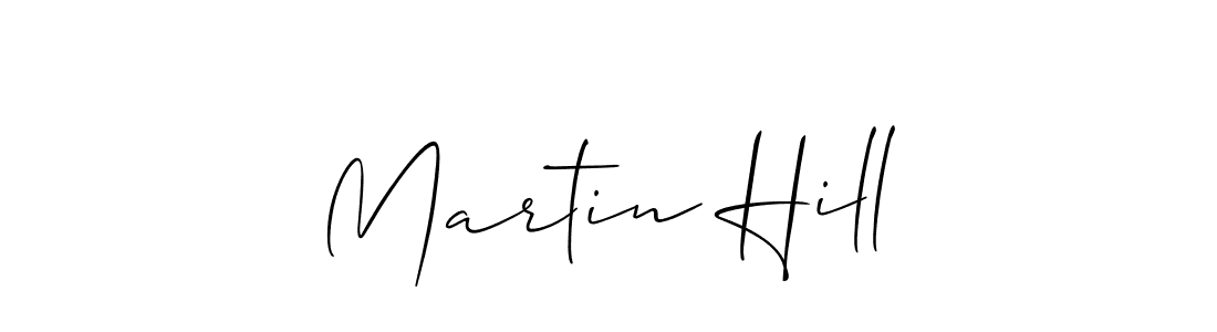 How to Draw Martin Hill signature style? Allison_Script is a latest design signature styles for name Martin Hill. Martin Hill signature style 2 images and pictures png