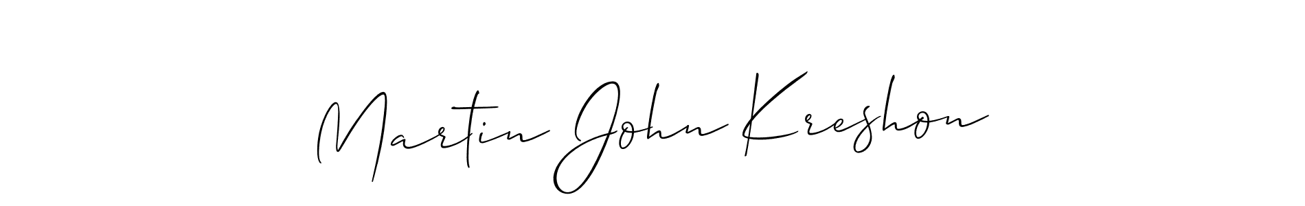 Also You can easily find your signature by using the search form. We will create Martin John Kreshon name handwritten signature images for you free of cost using Allison_Script sign style. Martin John Kreshon signature style 2 images and pictures png