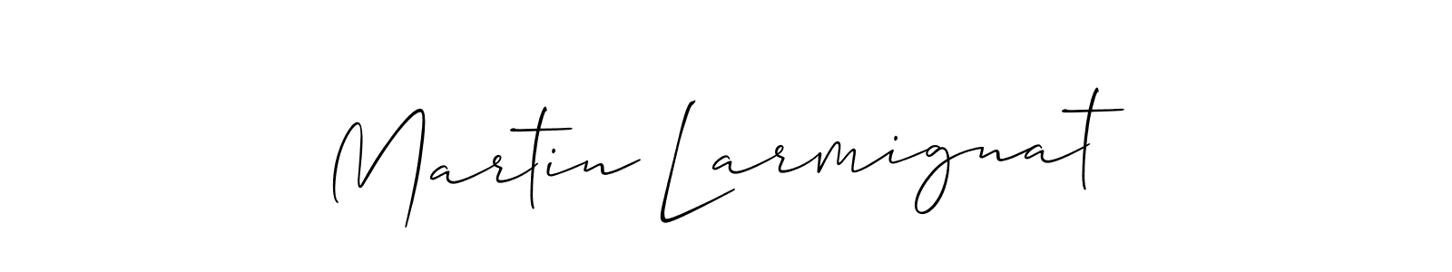 Use a signature maker to create a handwritten signature online. With this signature software, you can design (Allison_Script) your own signature for name Martin Larmignat. Martin Larmignat signature style 2 images and pictures png