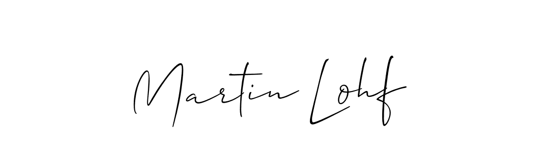 The best way (Allison_Script) to make a short signature is to pick only two or three words in your name. The name Martin Lohf include a total of six letters. For converting this name. Martin Lohf signature style 2 images and pictures png