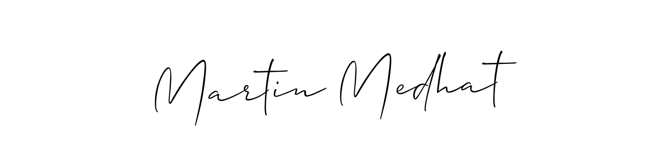 Make a short Martin Medhat signature style. Manage your documents anywhere anytime using Allison_Script. Create and add eSignatures, submit forms, share and send files easily. Martin Medhat signature style 2 images and pictures png