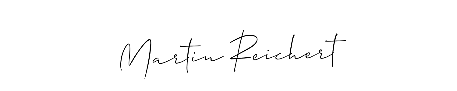 Use a signature maker to create a handwritten signature online. With this signature software, you can design (Allison_Script) your own signature for name Martin Reichert. Martin Reichert signature style 2 images and pictures png