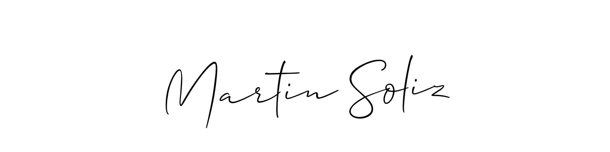 How to make Martin Soliz signature? Allison_Script is a professional autograph style. Create handwritten signature for Martin Soliz name. Martin Soliz signature style 2 images and pictures png