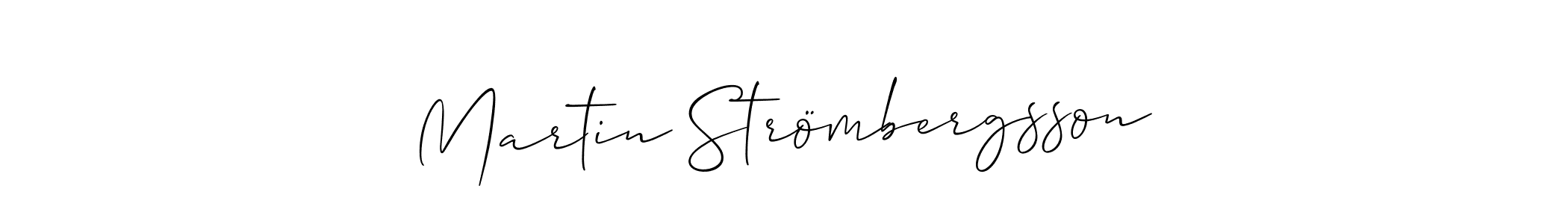 Create a beautiful signature design for name Martin Strömbergsson. With this signature (Allison_Script) fonts, you can make a handwritten signature for free. Martin Strömbergsson signature style 2 images and pictures png