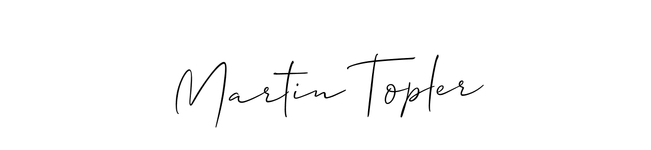 How to make Martin Topler signature? Allison_Script is a professional autograph style. Create handwritten signature for Martin Topler name. Martin Topler signature style 2 images and pictures png