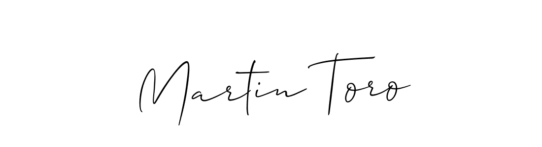Use a signature maker to create a handwritten signature online. With this signature software, you can design (Allison_Script) your own signature for name Martin Toro. Martin Toro signature style 2 images and pictures png