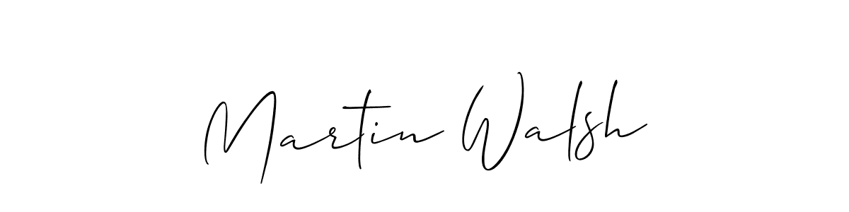 Use a signature maker to create a handwritten signature online. With this signature software, you can design (Allison_Script) your own signature for name Martin Walsh. Martin Walsh signature style 2 images and pictures png