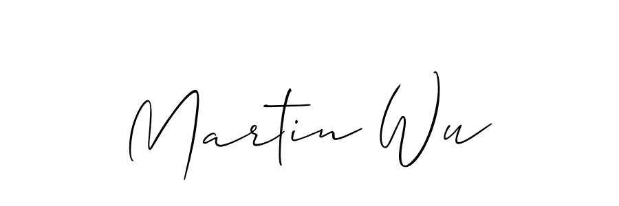 The best way (Allison_Script) to make a short signature is to pick only two or three words in your name. The name Martin Wu include a total of six letters. For converting this name. Martin Wu signature style 2 images and pictures png