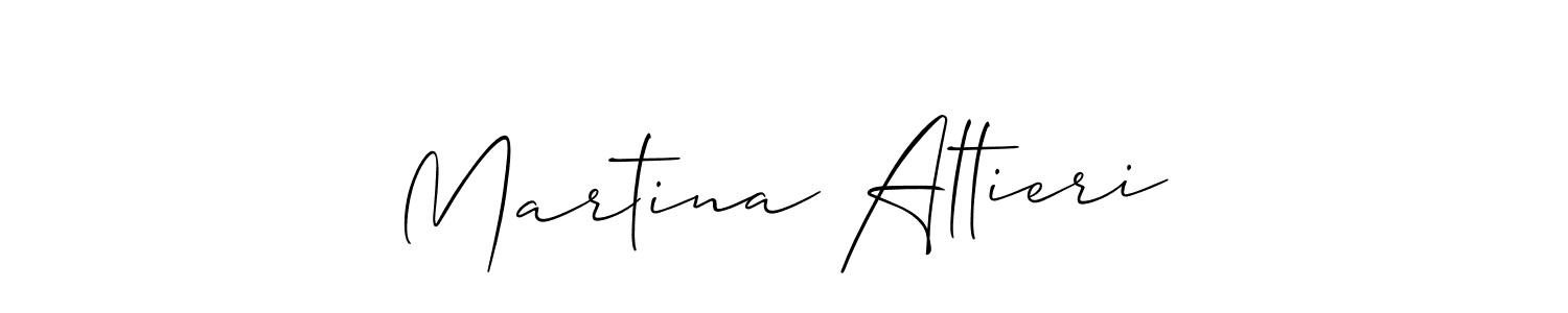 How to make Martina Altieri signature? Allison_Script is a professional autograph style. Create handwritten signature for Martina Altieri name. Martina Altieri signature style 2 images and pictures png