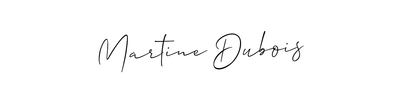 Use a signature maker to create a handwritten signature online. With this signature software, you can design (Allison_Script) your own signature for name Martine Dubois. Martine Dubois signature style 2 images and pictures png