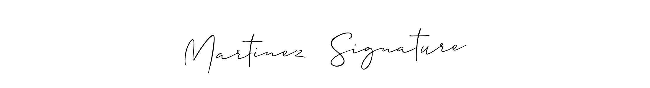 Create a beautiful signature design for name Martinez ⭐ Signature. With this signature (Allison_Script) fonts, you can make a handwritten signature for free. Martinez ⭐ Signature signature style 2 images and pictures png