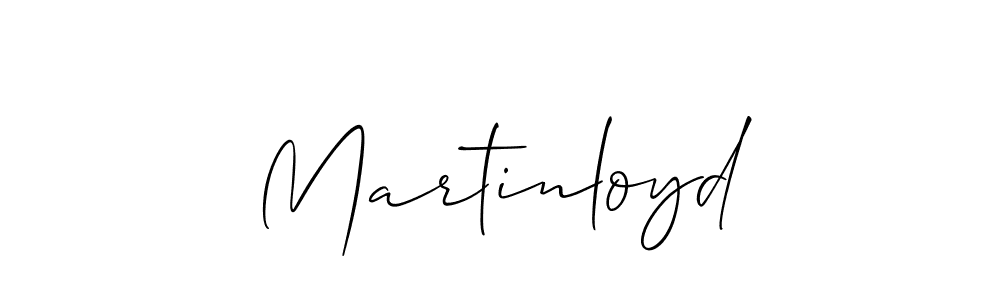 Create a beautiful signature design for name Martinloyd. With this signature (Allison_Script) fonts, you can make a handwritten signature for free. Martinloyd signature style 2 images and pictures png