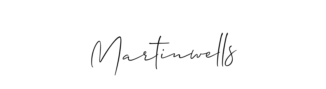 You should practise on your own different ways (Allison_Script) to write your name (Martinwells) in signature. don't let someone else do it for you. Martinwells signature style 2 images and pictures png