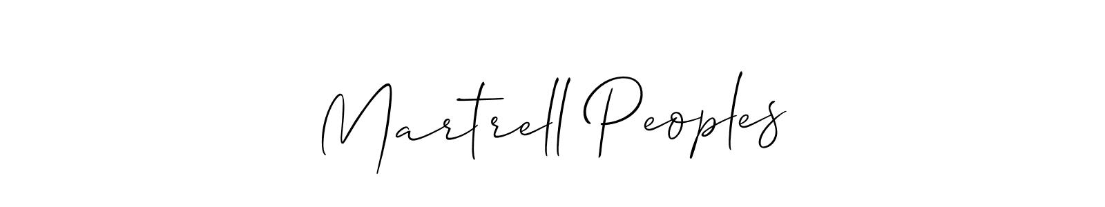 Similarly Allison_Script is the best handwritten signature design. Signature creator online .You can use it as an online autograph creator for name Martrell Peoples. Martrell Peoples signature style 2 images and pictures png