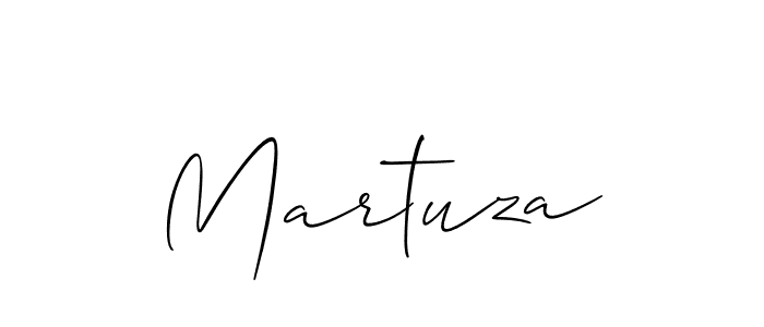 How to make Martuza signature? Allison_Script is a professional autograph style. Create handwritten signature for Martuza name. Martuza signature style 2 images and pictures png