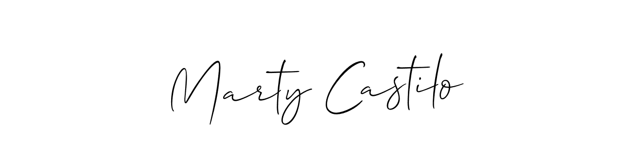 if you are searching for the best signature style for your name Marty Castilo. so please give up your signature search. here we have designed multiple signature styles  using Allison_Script. Marty Castilo signature style 2 images and pictures png