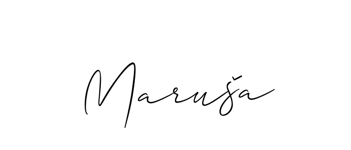 Best and Professional Signature Style for Maruša. Allison_Script Best Signature Style Collection. Maruša signature style 2 images and pictures png