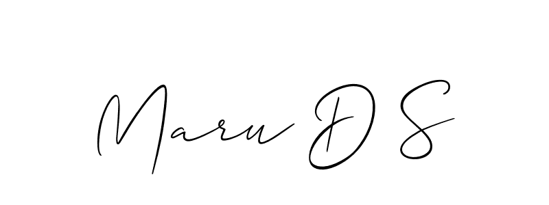 Also we have Maru D S name is the best signature style. Create professional handwritten signature collection using Allison_Script autograph style. Maru D S signature style 2 images and pictures png