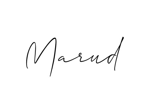 Best and Professional Signature Style for Marud. Allison_Script Best Signature Style Collection. Marud signature style 2 images and pictures png