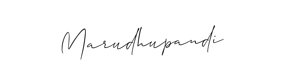 Design your own signature with our free online signature maker. With this signature software, you can create a handwritten (Allison_Script) signature for name Marudhupandi. Marudhupandi signature style 2 images and pictures png