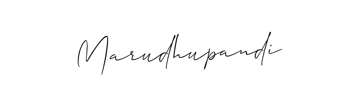 Also You can easily find your signature by using the search form. We will create Marudhupandi name handwritten signature images for you free of cost using Allison_Script sign style. Marudhupandi signature style 2 images and pictures png