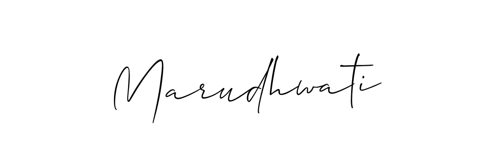 How to make Marudhwati name signature. Use Allison_Script style for creating short signs online. This is the latest handwritten sign. Marudhwati signature style 2 images and pictures png