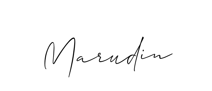How to make Marudin name signature. Use Allison_Script style for creating short signs online. This is the latest handwritten sign. Marudin signature style 2 images and pictures png