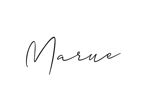 How to make Marue signature? Allison_Script is a professional autograph style. Create handwritten signature for Marue name. Marue signature style 2 images and pictures png