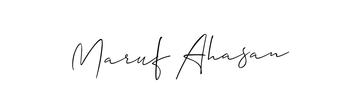 Best and Professional Signature Style for Maruf Ahasan. Allison_Script Best Signature Style Collection. Maruf Ahasan signature style 2 images and pictures png