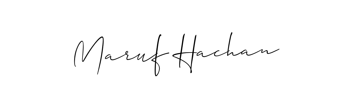 This is the best signature style for the Maruf Hachan name. Also you like these signature font (Allison_Script). Mix name signature. Maruf Hachan signature style 2 images and pictures png