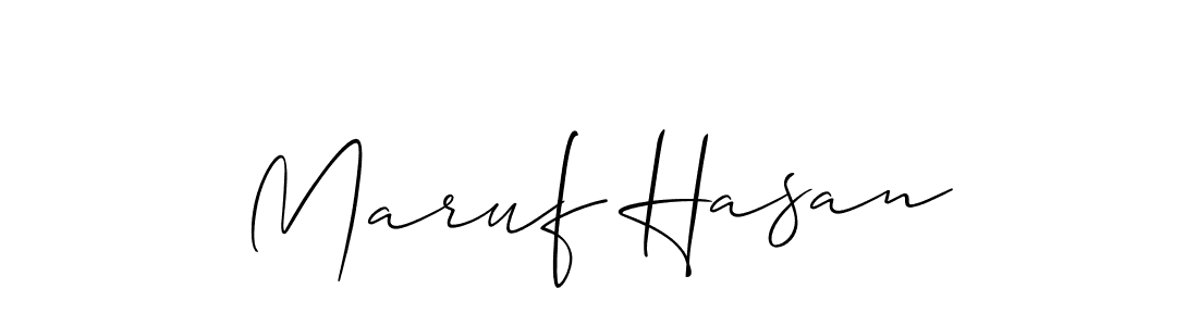Maruf Hasan stylish signature style. Best Handwritten Sign (Allison_Script) for my name. Handwritten Signature Collection Ideas for my name Maruf Hasan. Maruf Hasan signature style 2 images and pictures png