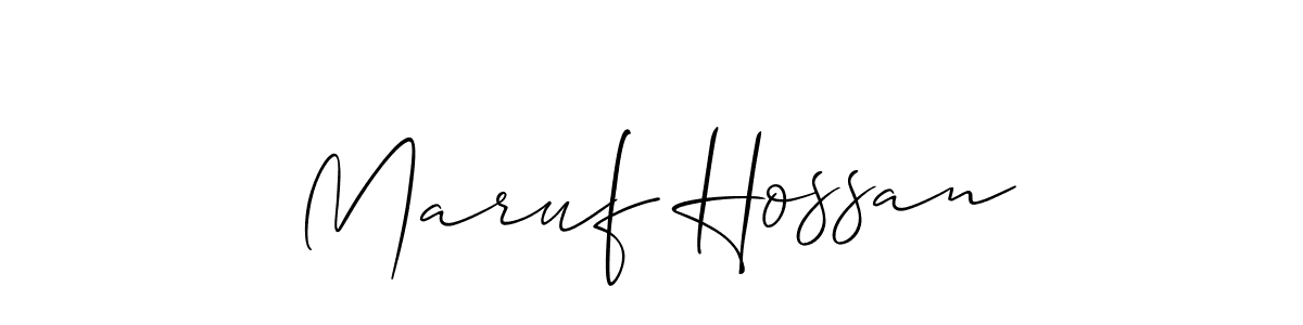 Make a beautiful signature design for name Maruf Hossan. Use this online signature maker to create a handwritten signature for free. Maruf Hossan signature style 2 images and pictures png