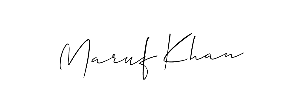How to Draw Maruf Khan signature style? Allison_Script is a latest design signature styles for name Maruf Khan. Maruf Khan signature style 2 images and pictures png