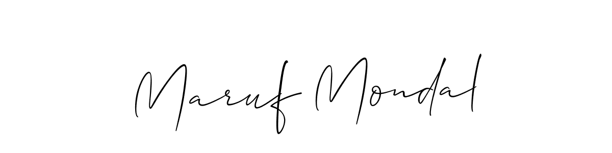 You should practise on your own different ways (Allison_Script) to write your name (Maruf Mondal) in signature. don't let someone else do it for you. Maruf Mondal signature style 2 images and pictures png