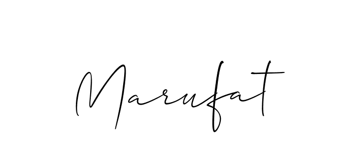 You should practise on your own different ways (Allison_Script) to write your name (Marufat) in signature. don't let someone else do it for you. Marufat signature style 2 images and pictures png