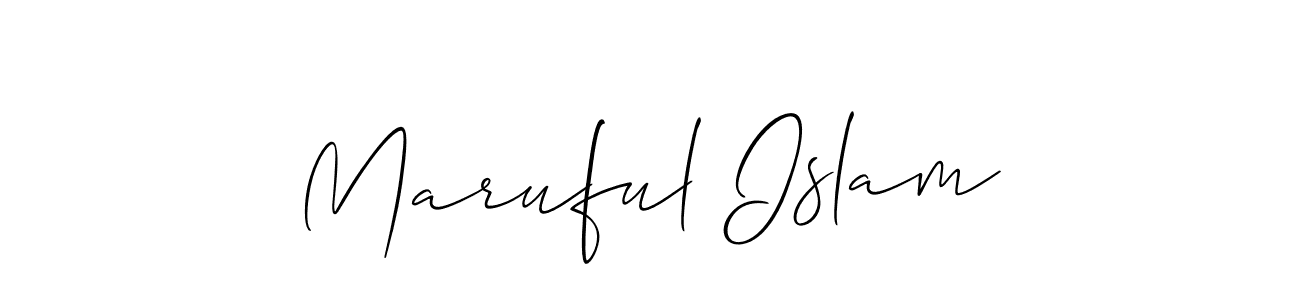 Also You can easily find your signature by using the search form. We will create Maruful Islam name handwritten signature images for you free of cost using Allison_Script sign style. Maruful Islam signature style 2 images and pictures png