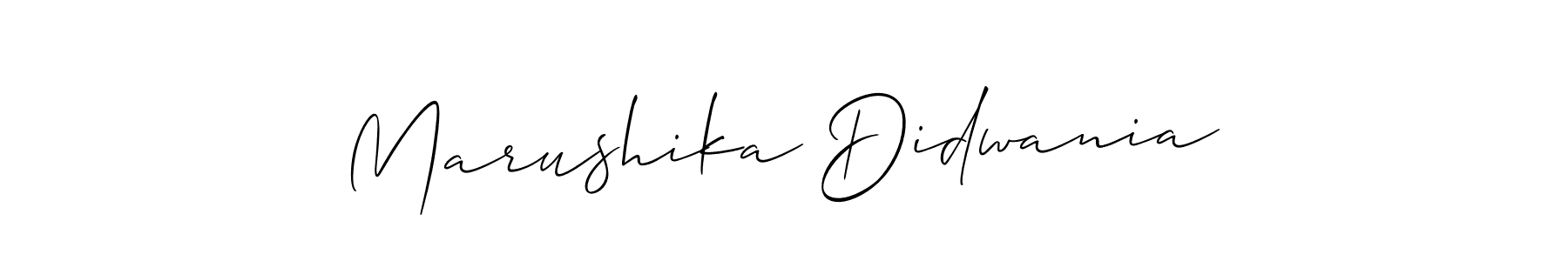 Make a beautiful signature design for name Marushika Didwania. Use this online signature maker to create a handwritten signature for free. Marushika Didwania signature style 2 images and pictures png
