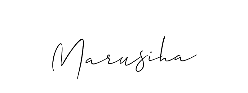 Make a short Marusiha signature style. Manage your documents anywhere anytime using Allison_Script. Create and add eSignatures, submit forms, share and send files easily. Marusiha signature style 2 images and pictures png