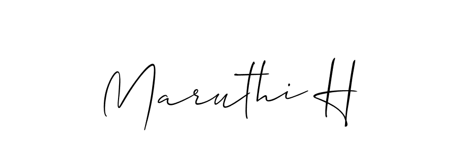 Maruthi H stylish signature style. Best Handwritten Sign (Allison_Script) for my name. Handwritten Signature Collection Ideas for my name Maruthi H. Maruthi H signature style 2 images and pictures png