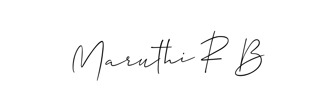 How to Draw Maruthi R B signature style? Allison_Script is a latest design signature styles for name Maruthi R B. Maruthi R B signature style 2 images and pictures png