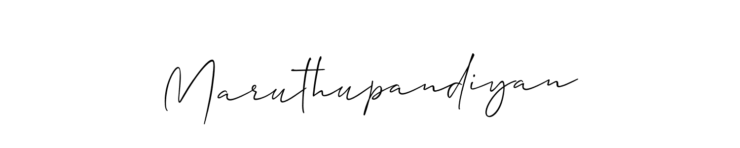 Make a beautiful signature design for name Maruthupandiyan. With this signature (Allison_Script) style, you can create a handwritten signature for free. Maruthupandiyan signature style 2 images and pictures png