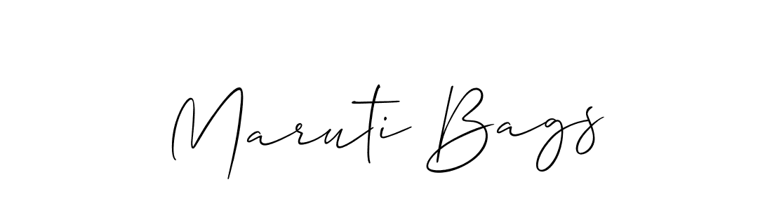 How to make Maruti Bags name signature. Use Allison_Script style for creating short signs online. This is the latest handwritten sign. Maruti Bags signature style 2 images and pictures png
