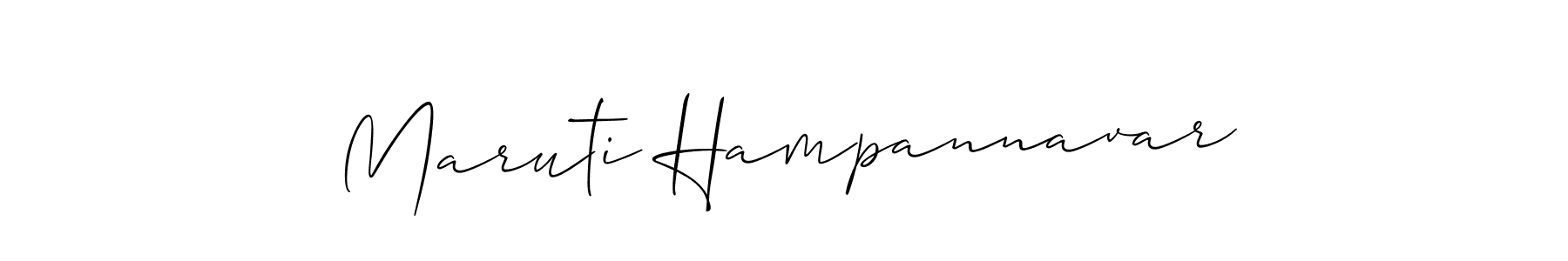 Allison_Script is a professional signature style that is perfect for those who want to add a touch of class to their signature. It is also a great choice for those who want to make their signature more unique. Get Maruti Hampannavar name to fancy signature for free. Maruti Hampannavar signature style 2 images and pictures png