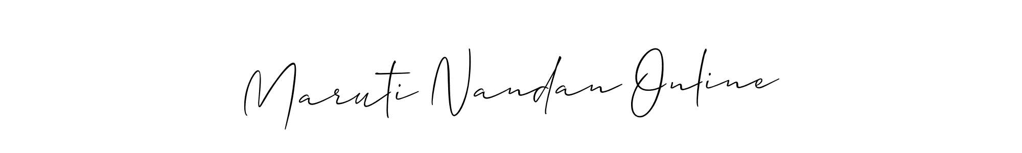 How to make Maruti Nandan Online signature? Allison_Script is a professional autograph style. Create handwritten signature for Maruti Nandan Online name. Maruti Nandan Online signature style 2 images and pictures png