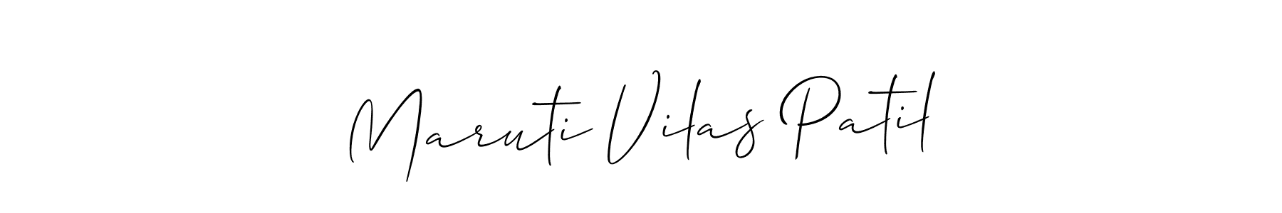 The best way (Allison_Script) to make a short signature is to pick only two or three words in your name. The name Maruti Vilas Patil include a total of six letters. For converting this name. Maruti Vilas Patil signature style 2 images and pictures png