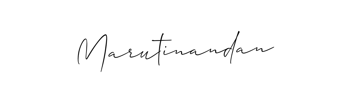 Design your own signature with our free online signature maker. With this signature software, you can create a handwritten (Allison_Script) signature for name Marutinandan. Marutinandan signature style 2 images and pictures png