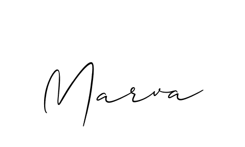 How to Draw Marva signature style? Allison_Script is a latest design signature styles for name Marva. Marva signature style 2 images and pictures png